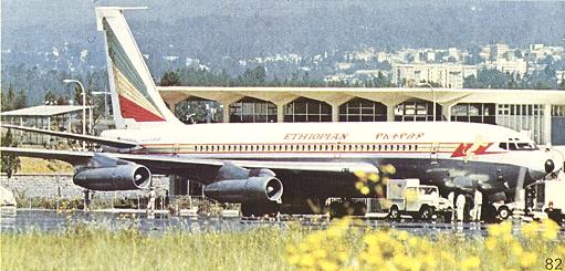 Ethiopian Airliner at Airport