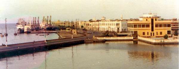 Massawa Harbor and Downtown Massawa