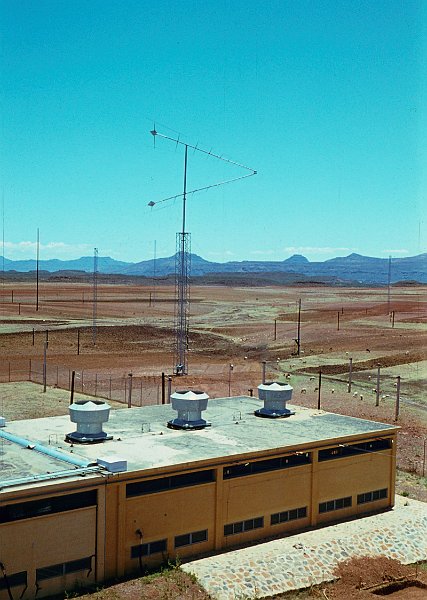 One end of the building