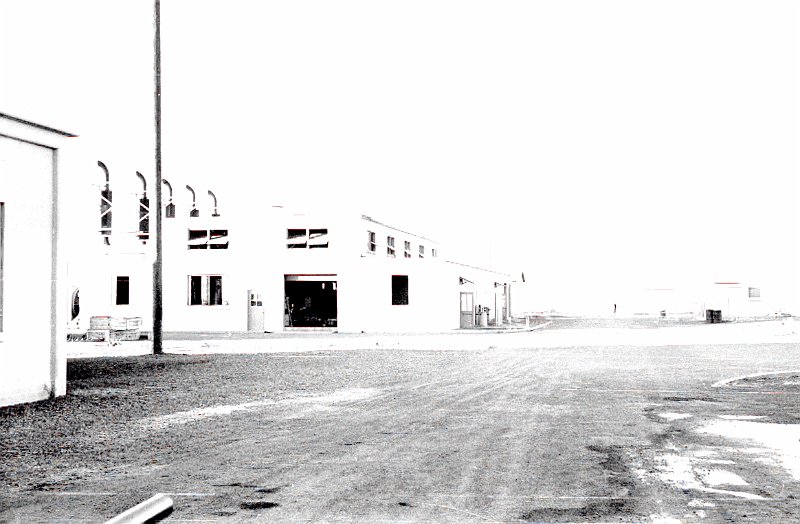 Power House with gate ahead